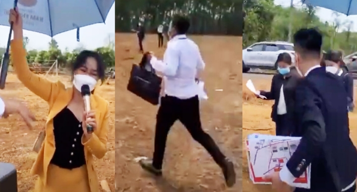 Công ty bất động sản diễn trò chốt cọc đất như mớ rau ở chợ: Xã phải họp khẩn - 1