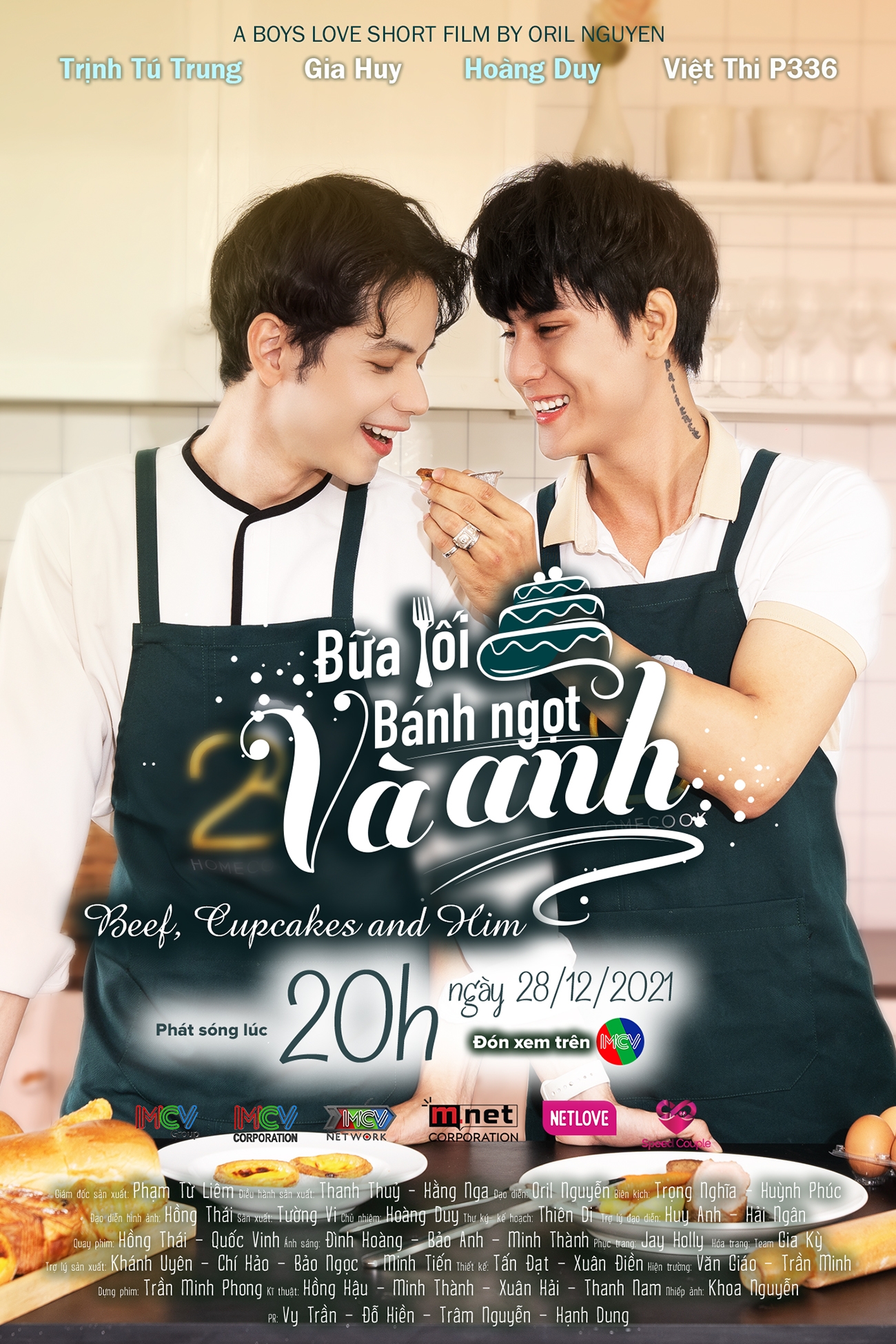 "Bữa tối, bánh ngọt và anh" - bộ phim đam mỹ được nhiều người chờ đợi sẽ tạo làn sóng mới cho mùa phim Tết 2022?