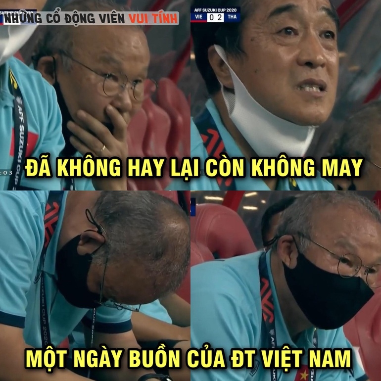 Nỗi buồn của ban huấn luyện đội tuyển Việt Nam trong một ngày mà dường như mọi thứ đều chống lại tất cả chúng ta